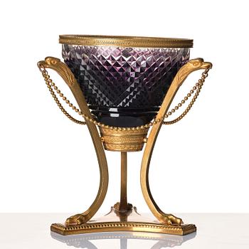 Uppsatsskål, troligen Ryssland, sent 1800-tal, Empirestil.