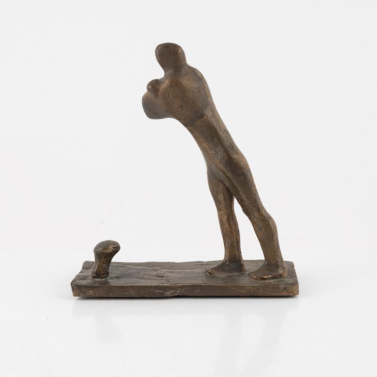 Bror Marklund, sculpture, signed and numbered, bronze, height 23 cm. (2).