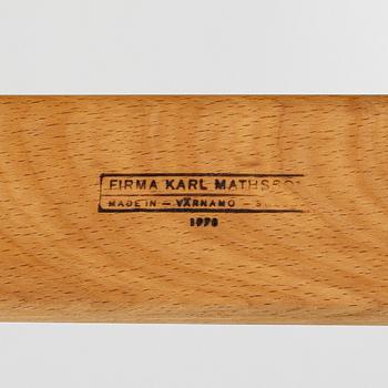 Bruno Mathsson, Fåtöljer, ett par, "Eva", Firma Karl Mathsson, Värnamo 1978.