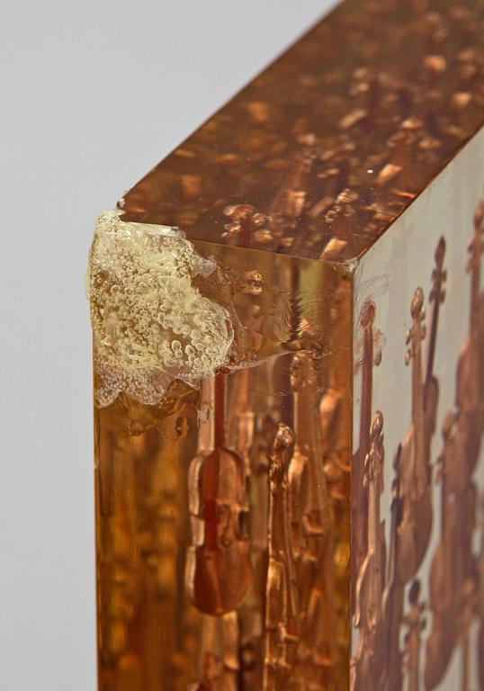 FERNANDEZ ARMAN, multipel, plexiglas och koppar, sign o numr EA, 1973.