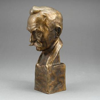 OKÄND KONSTNÄR. Skulptur / byst, brons.