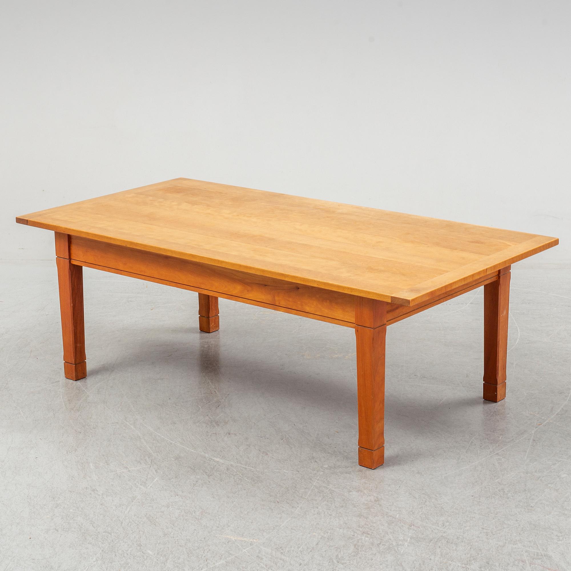 ANNIKA REUTERSWÄRD, a 'Gustav' cherry wood coffee table, Fogia.