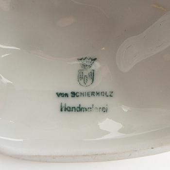 Candelabras two pairs Schmierholz Germany mid-20th century porcelain.