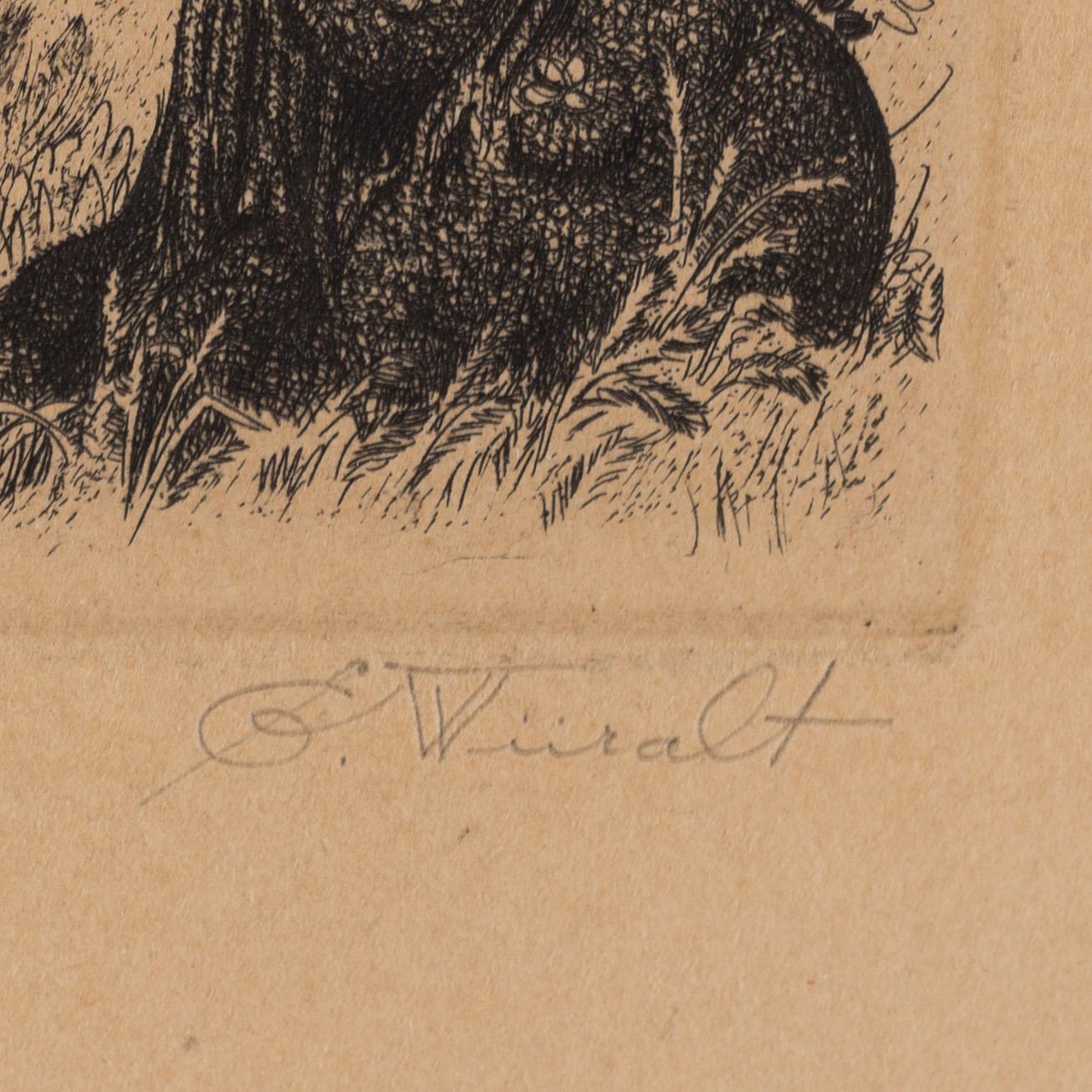 EDUARD WIIRALT, etsching, 1937, signed 82/200.