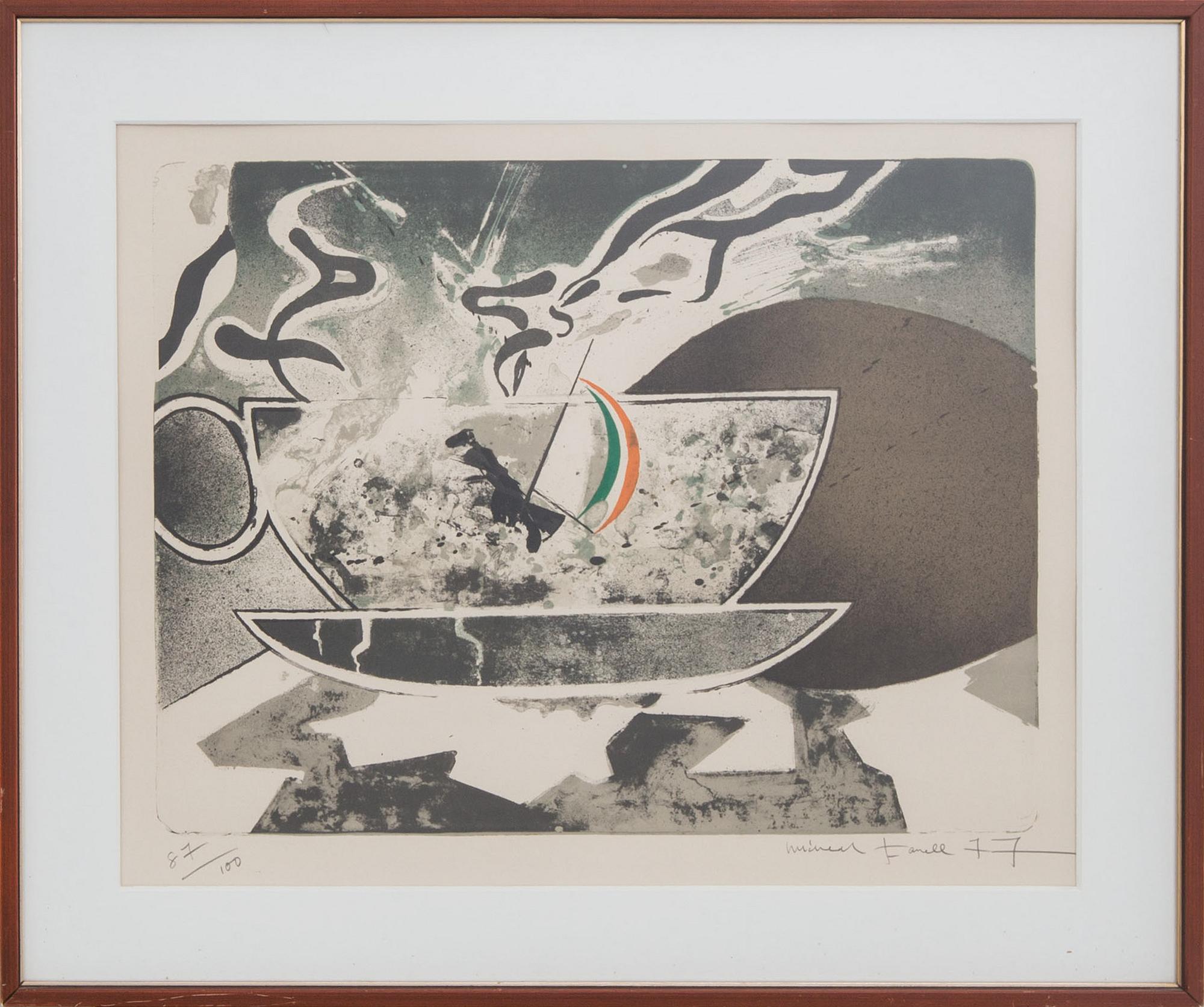 MICHAEL FARRELL, litografi. Signerad och numrerad, 87/100.