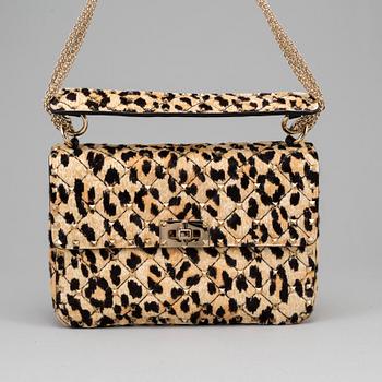 VALENTINO, "Leopard pony spike bag ".