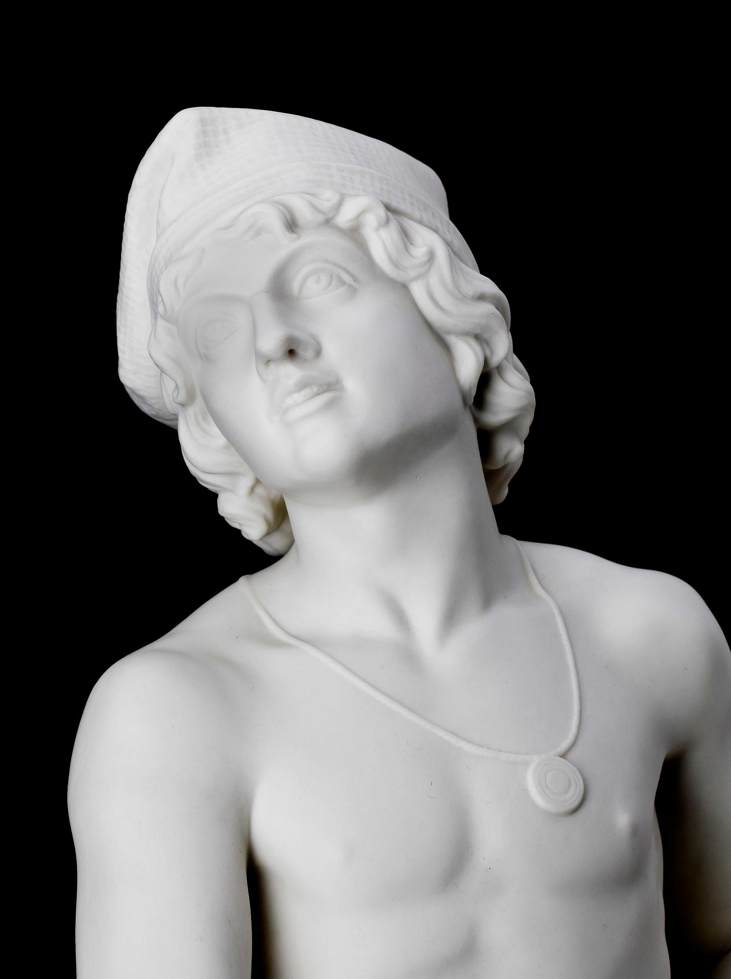SKULPTUR, parian, Gustafsberg 1907.