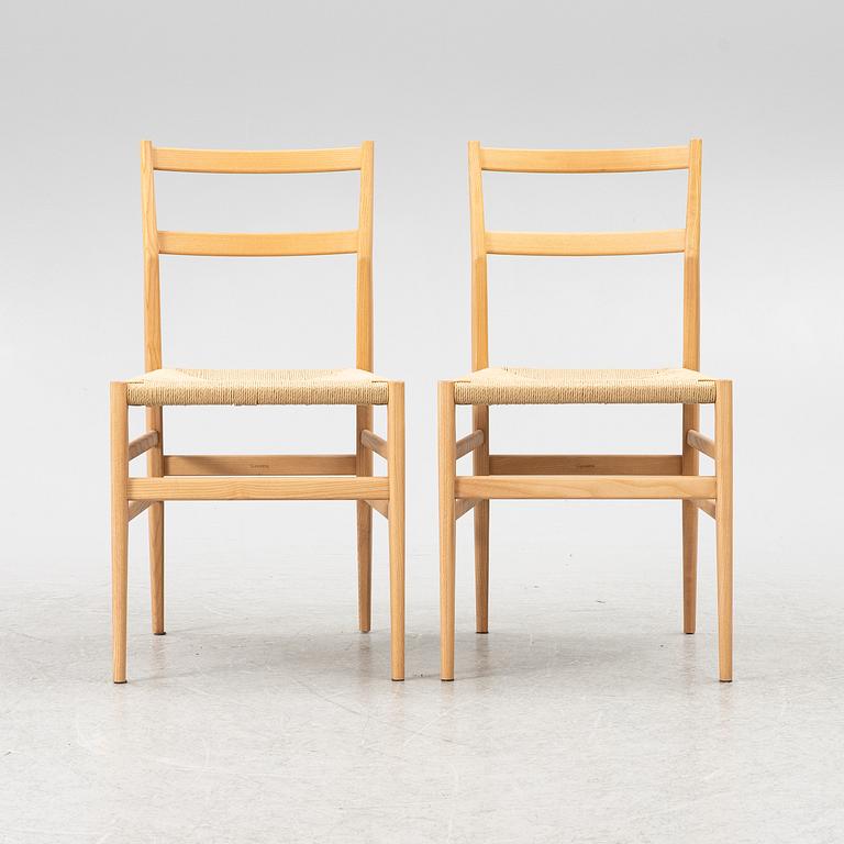 Gio Ponti, A pair of 646 Leggera chairs, Cassina.