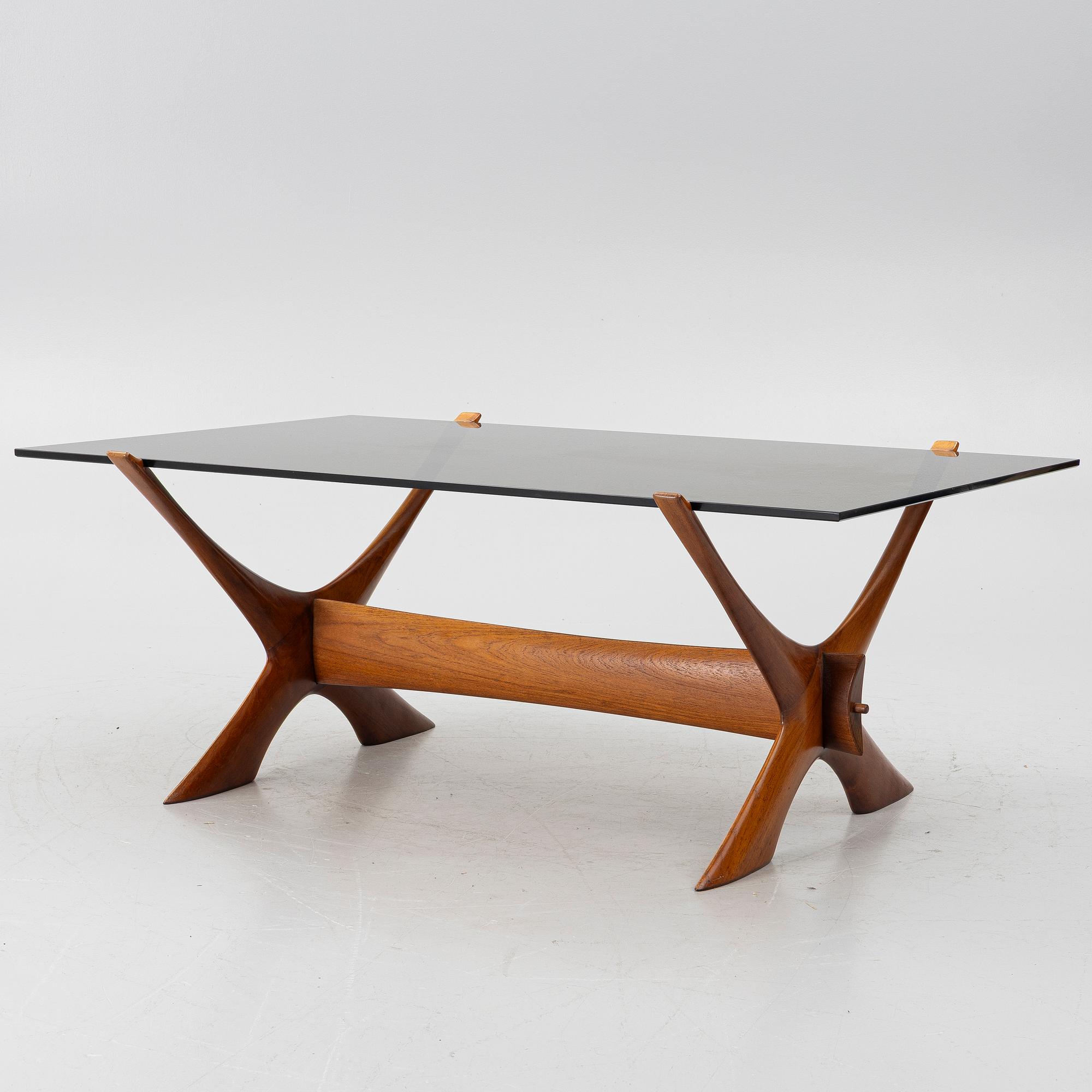 Fredrik Schriever-Abeln, coffee table, 'No. 9', Örebro Glasindustri, 1960s.