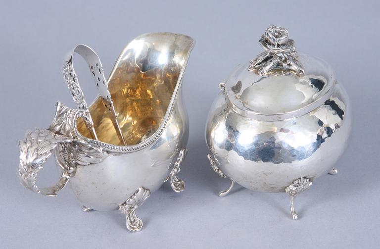 PARTI SILVER, 3 delar, 1900-tal. Vikt 384 gram.