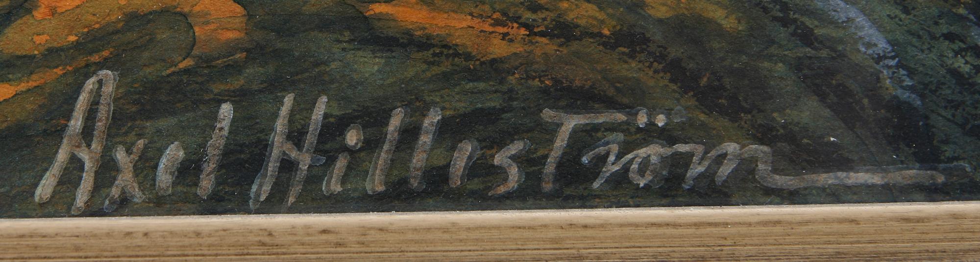 AXEL HILLESTRÖM, blandteknik, sign.