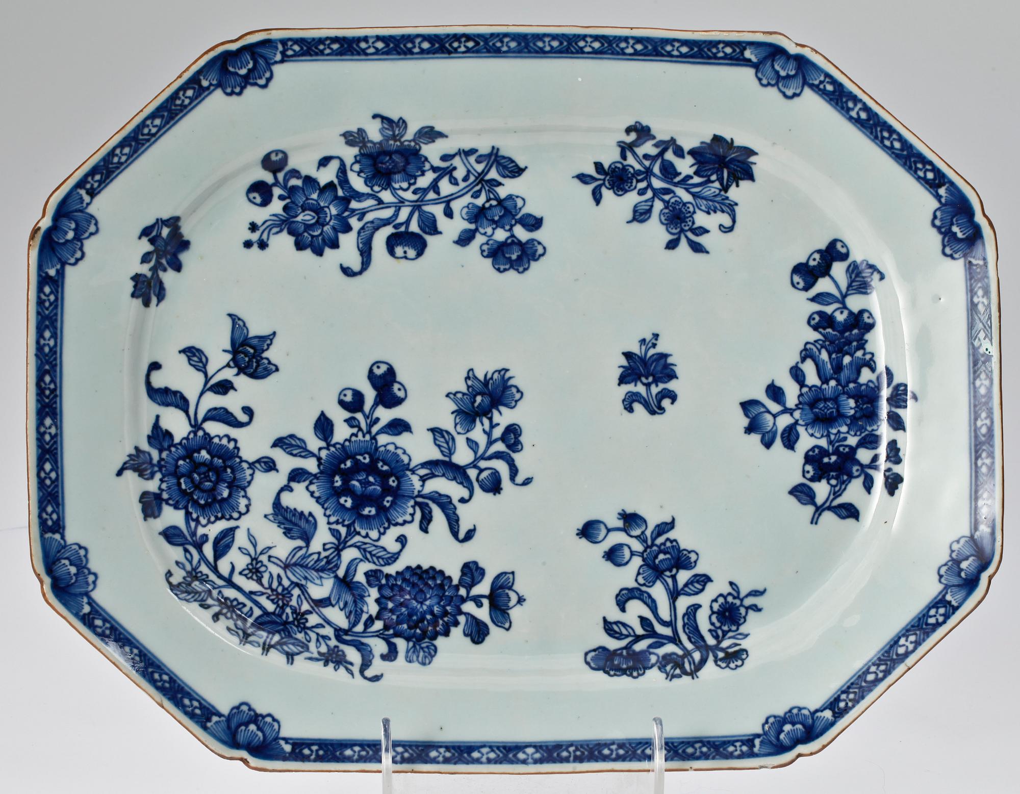 STEKFAT, porslin Kina Qinglong 1700-tal.