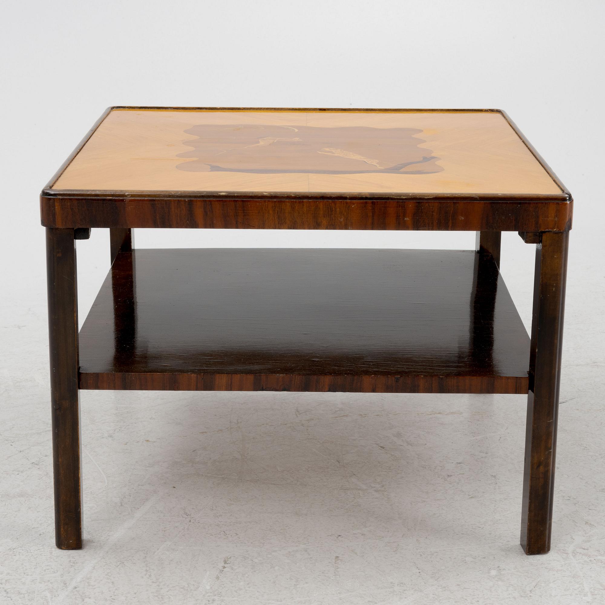A smoking table, 1930s.