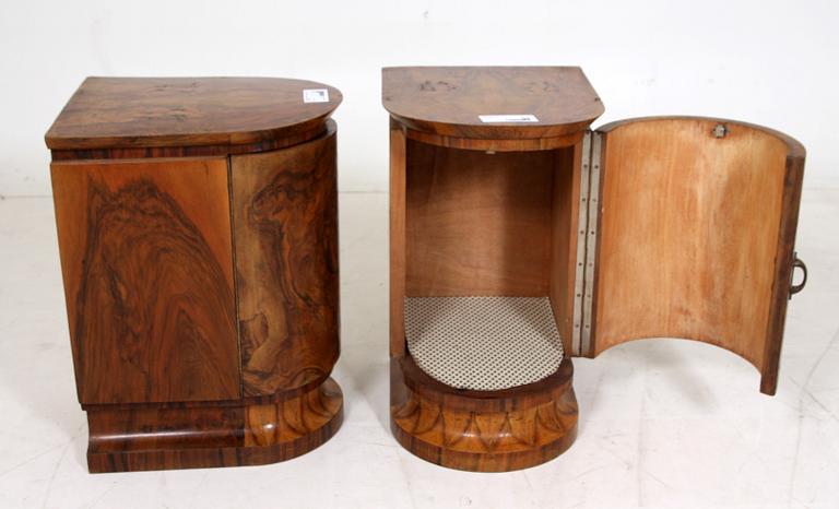 SÄNGBORD, ett par, Art decostil, 1900-talets mitt.