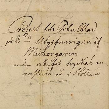 CARL AUGUST EHRENSVÄRD, attributed to, ink drawing.