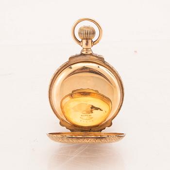 American Watch Company, Waltham, pocket watch, hunter, 54 mm.