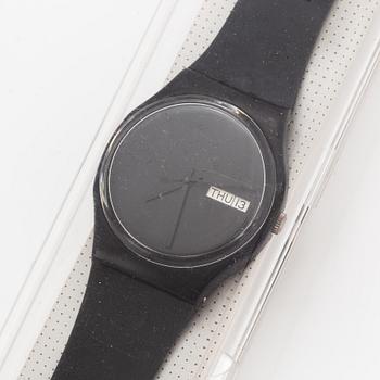 Swatch, White Window, wristwatch, 34 mm.