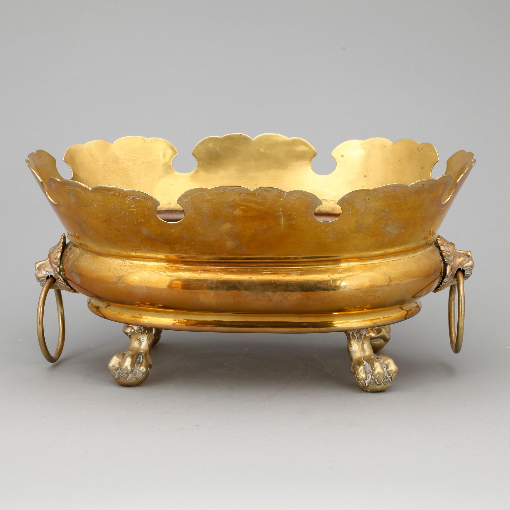 CHAMPAGNE/VINKYLARE, mässing, 1700-tal.