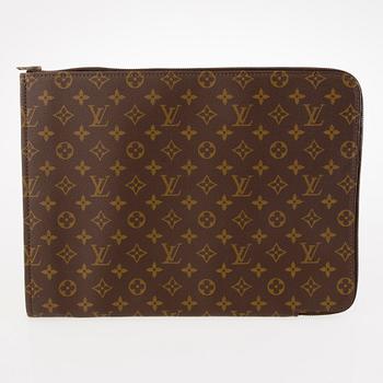 LOUIS VUITTON, "Port Documents Voyage" Portfölj samt Document Holder.