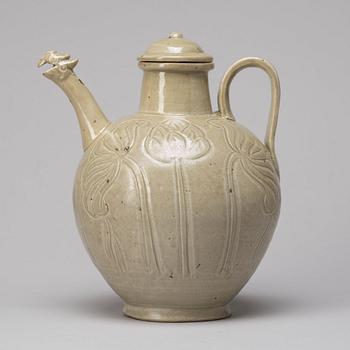 A celadon glazed ewer, South East Asian, 20th Century.