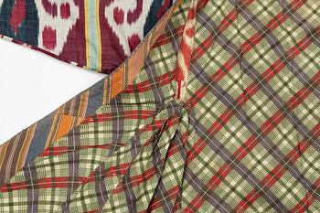 A woman’s Chapan, silk and cotton Ikat, Central Asia, 1880s.