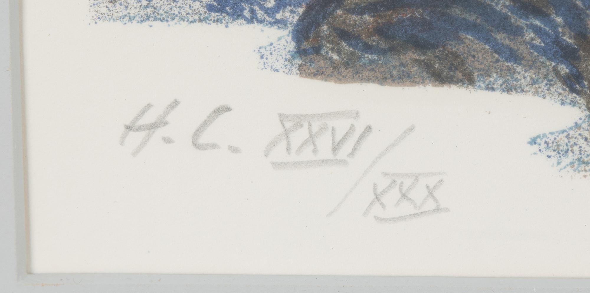 Roland Svensson, lithograph in colours, signed HC XXVI/XXX.