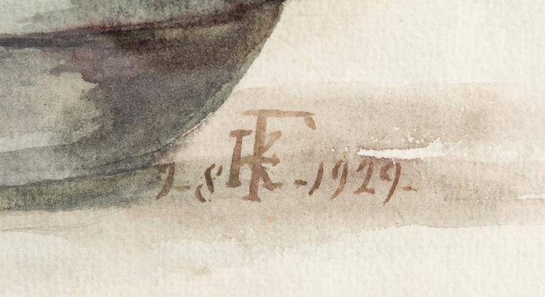 H Fabricius Flower Basket.