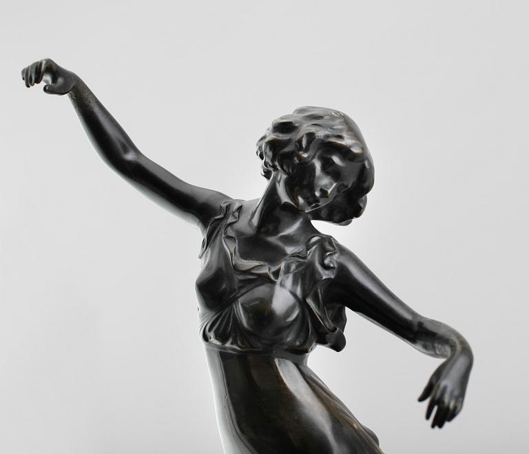 KARL PERL, skulptur, brons, signerad.