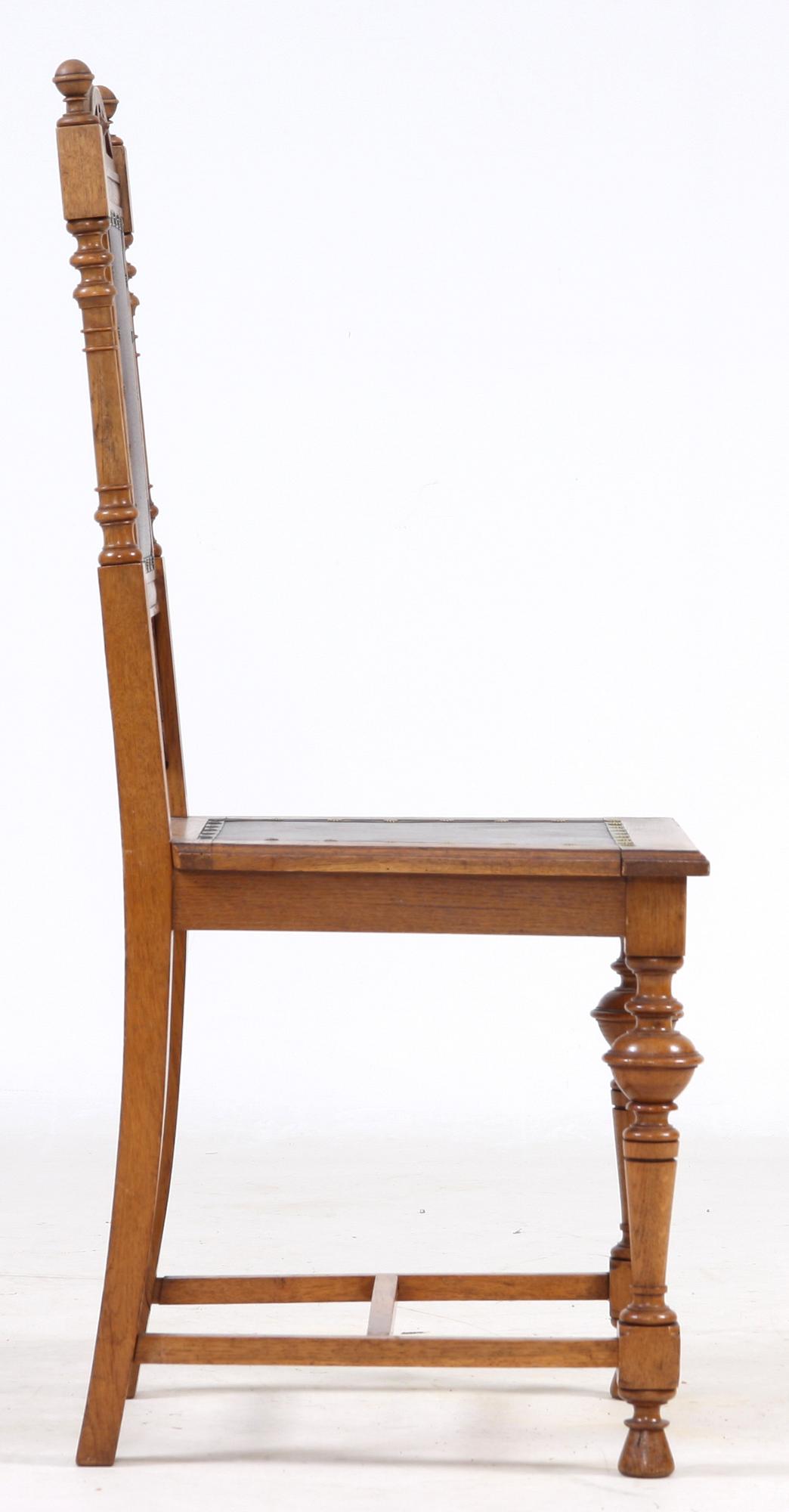 STOLAR, 6 st, nyrenässans, omkring sekelskiftet 1800/1900.