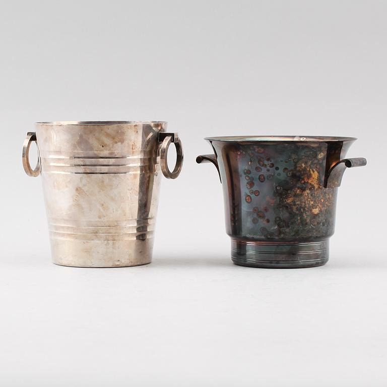 ISHINKAR, 2 st, nysilver, art déco.