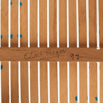 Gérard Rigot, a sculptural chair, France, signed and dated 1992.