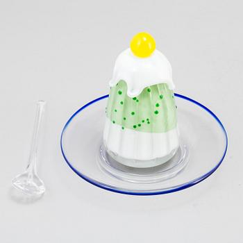 ANNA ÖRNBERG, skulptur, glas, 2 delar, Studioglas Strömbergshyttan.