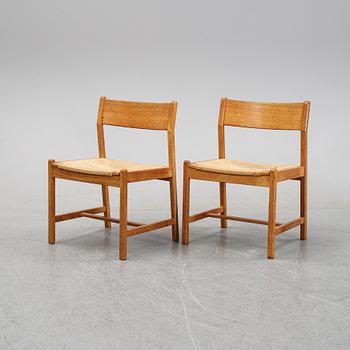 Six oak chairs by Børge Mogensen, C.M. Madsens Fabriker, Denmark.