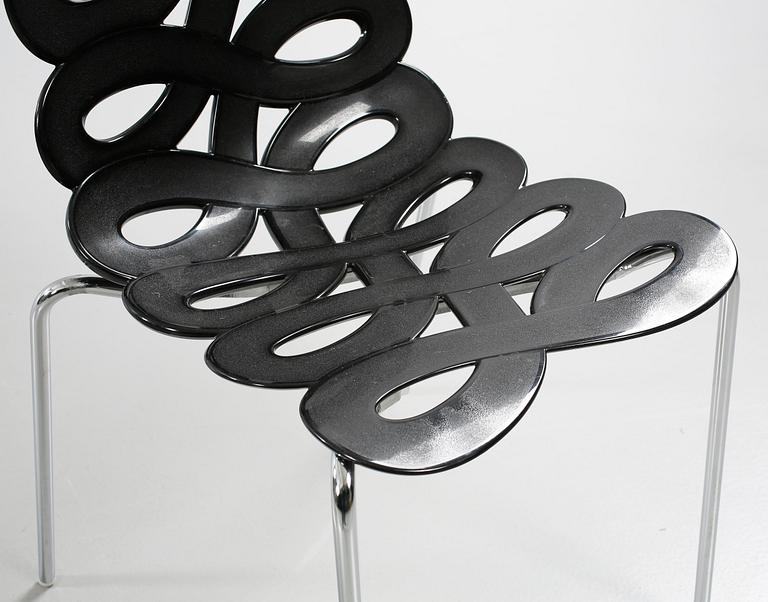 Four late 20th century "Diva" chairs designed by Gino Carollo for Ciacci Kreaty.