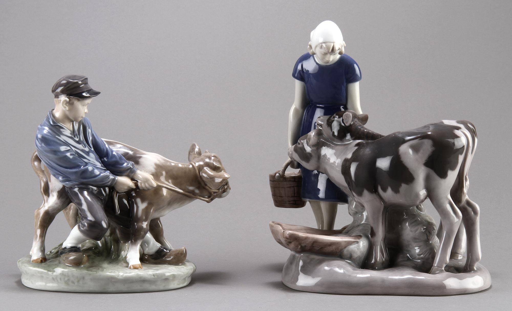 FIGURINER, 2 st, Kunglig Dansk samt Bing & Gröndahl.