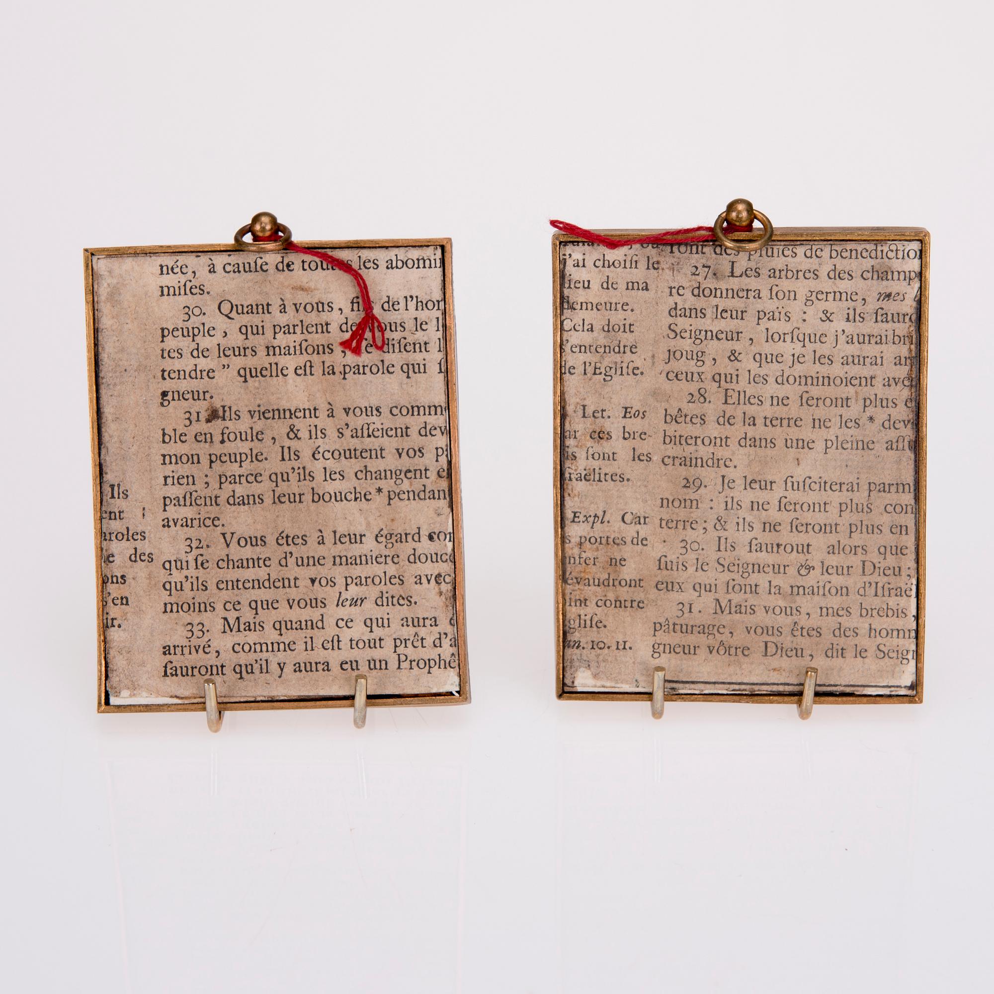 MINIATYRER, ETT PAR, Frankrike 1800-talets slut.