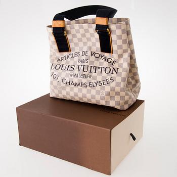 LOUIS VUITTON Damier Azur Articles de Voyage Tote Bag.