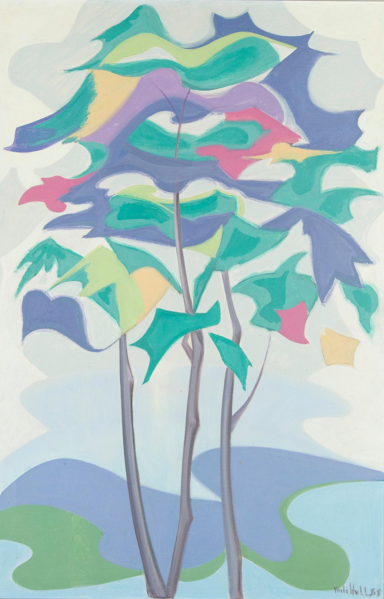 Maria Hall-Suhonen, "Pyhä puu" (Sacred tree).