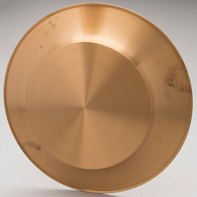 TAPIO WIRKKALA, FAT, brons, märkt "Kultakeskus Oy Design: Tapio Wirkkala Made in Finland", 1970-tal.