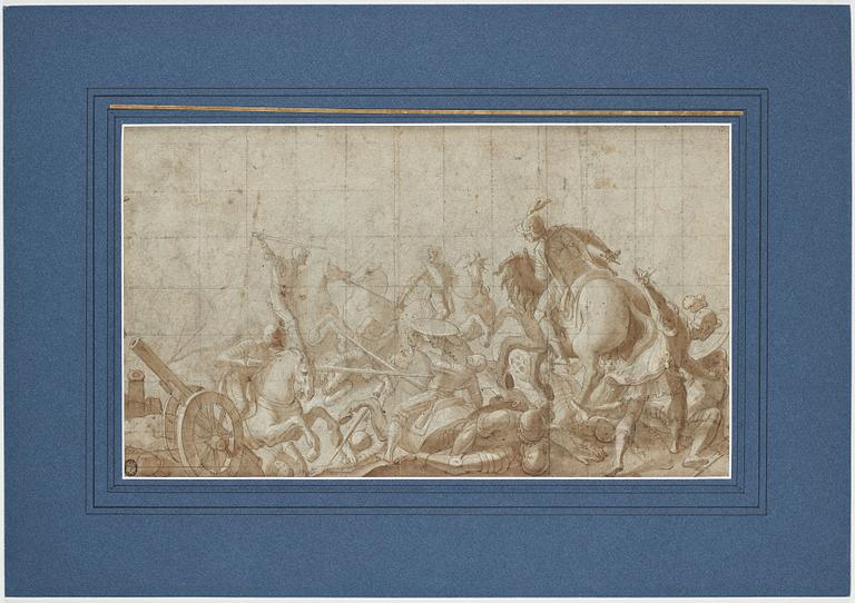 ANTONIO TEMPESTA, circle of. Unsigned. Inkwash and pencil, image: 20.5 x 38.5 cm.