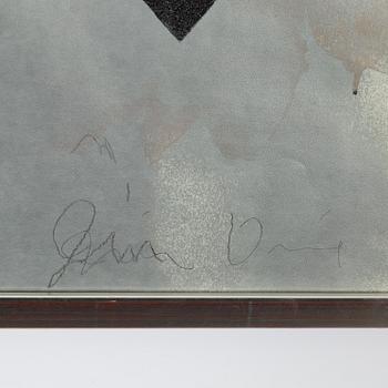 Jim Dine, färgoffset och serigrafi, signerad och daterad i trycket.