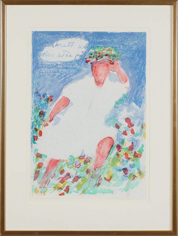 GÖSTA WERNER, 2 st, färglitografier, signerade.