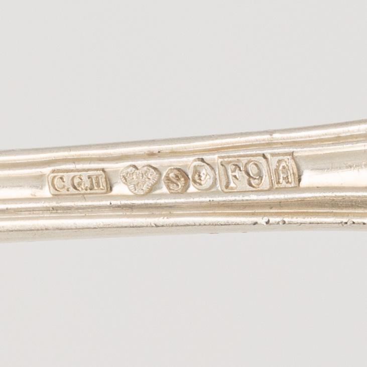 A 72-piece silver wear set, 'Olga', C.G.Hallberg, Stockholm, 1953-57.