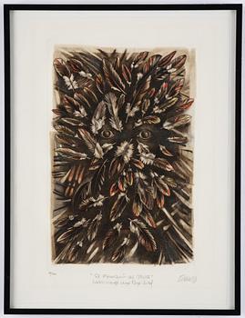 Enrique Grau, "The savage from the forest" from: "Hommage aux Prix Nobel" (The Nobel Prize portfolio).