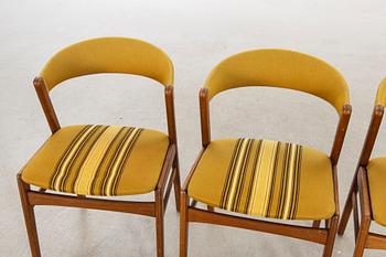 A set of three danish chairs.