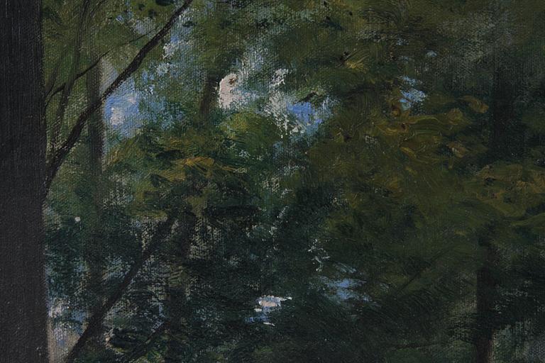 JULIA STRÖMBERG, olja på duk, sign o dat "Skägga 1899".