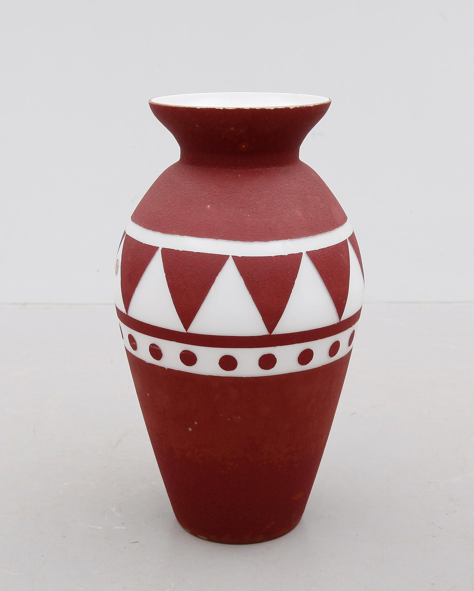 GOLVVAS, glas, Paul Kedelv, Flygsfors, 1900-talets mitt.