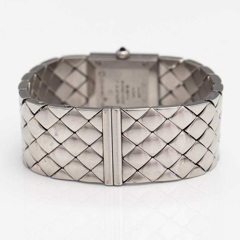 CHANEL, Matelasse Quilt Acier , wristwatch, 19 mm.