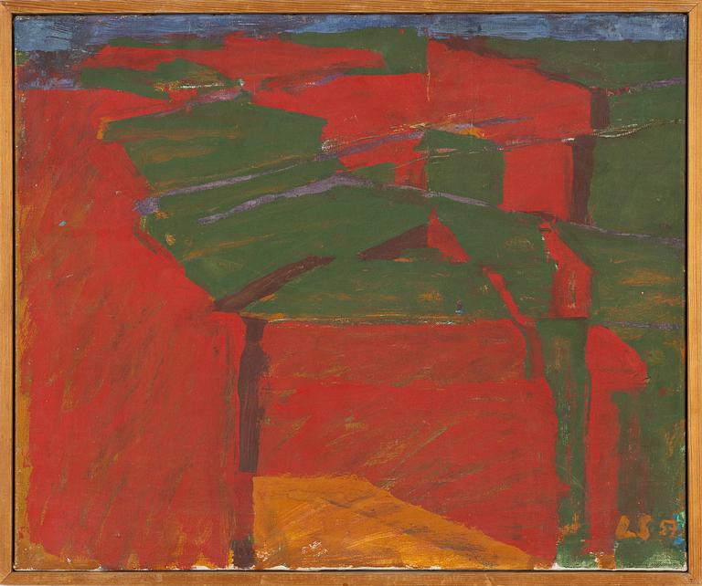 Laris Strunke, olja på duk, signerad och daterad -57.