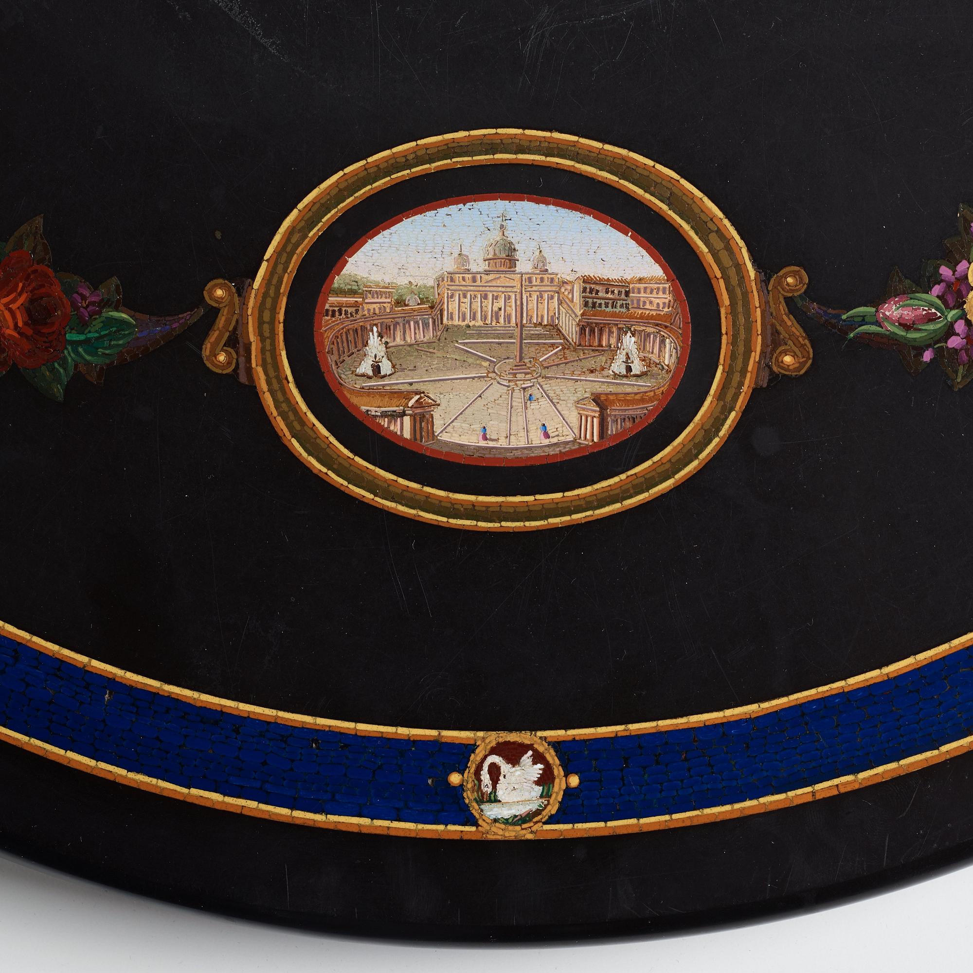 An Italian 19th century micromosaic table top.